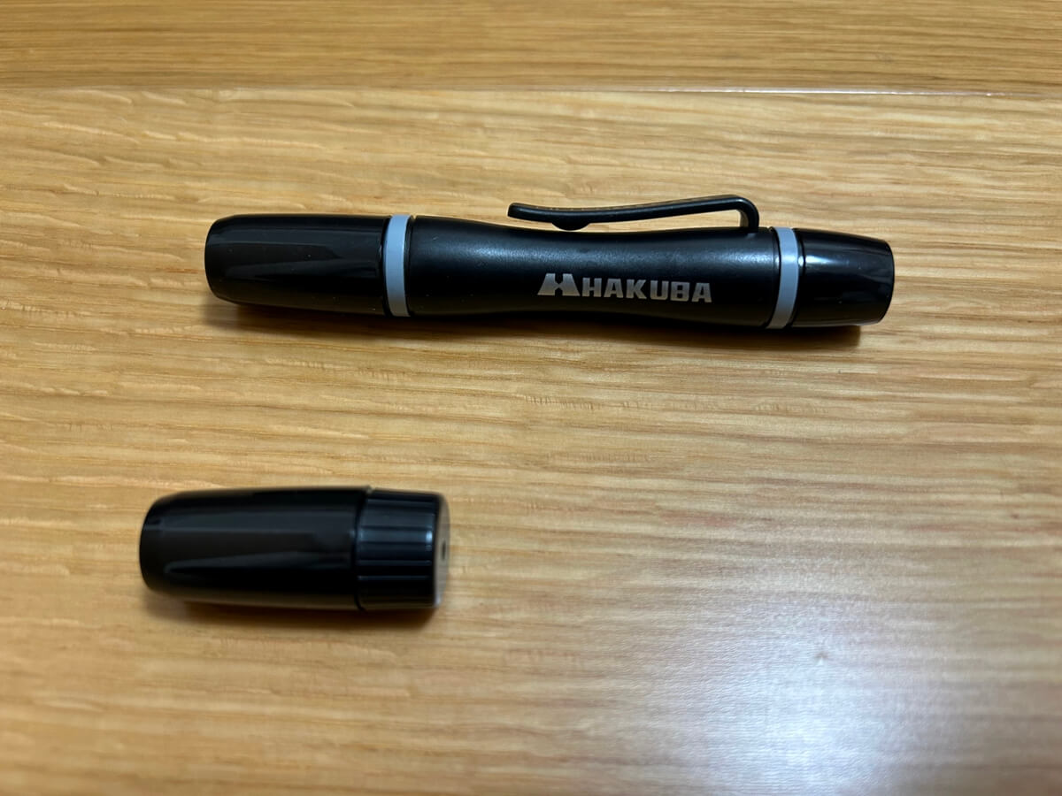 ハクバのレンズフィルター用レンズペンKMC-LP14B本体とヘッドスペア