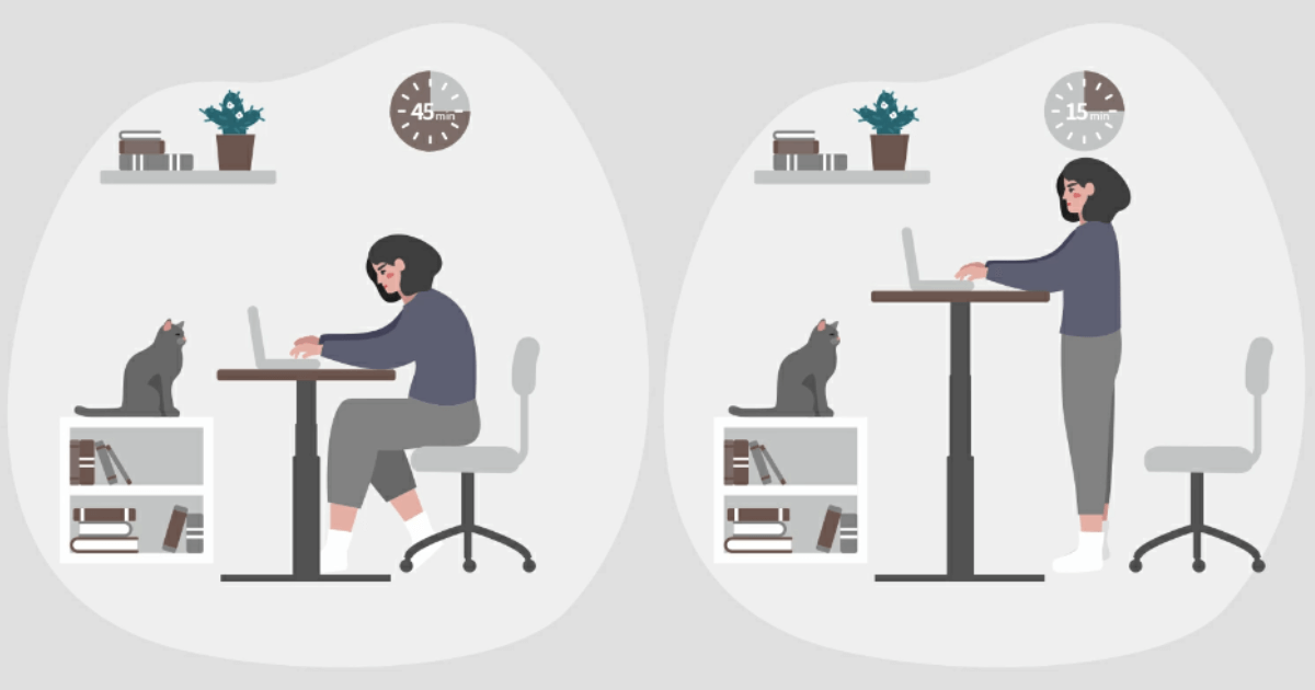 FlexiSpot E8で立位になれば作業効率アップ