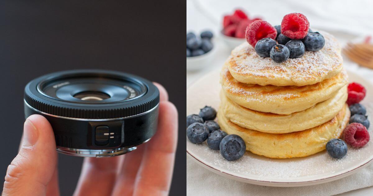 パンケーキのように薄くて軽いのでパンケーキレンズと言う。