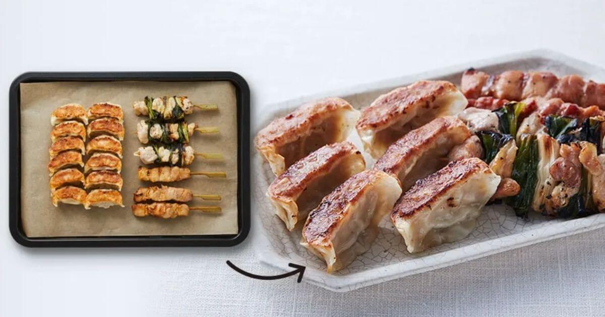 ぎょうざと焼き鳥は「やきたてふっくら」