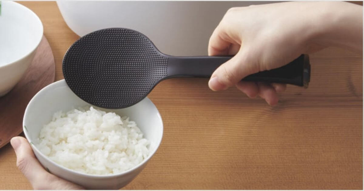 JPL-T100（型落ち）は抗菌加工しゃもじで衛生的