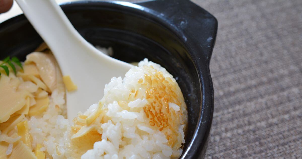 JPL-Y100とJPL-T100は、土鍋ならではの香ばしいおこげご飯を楽しめる