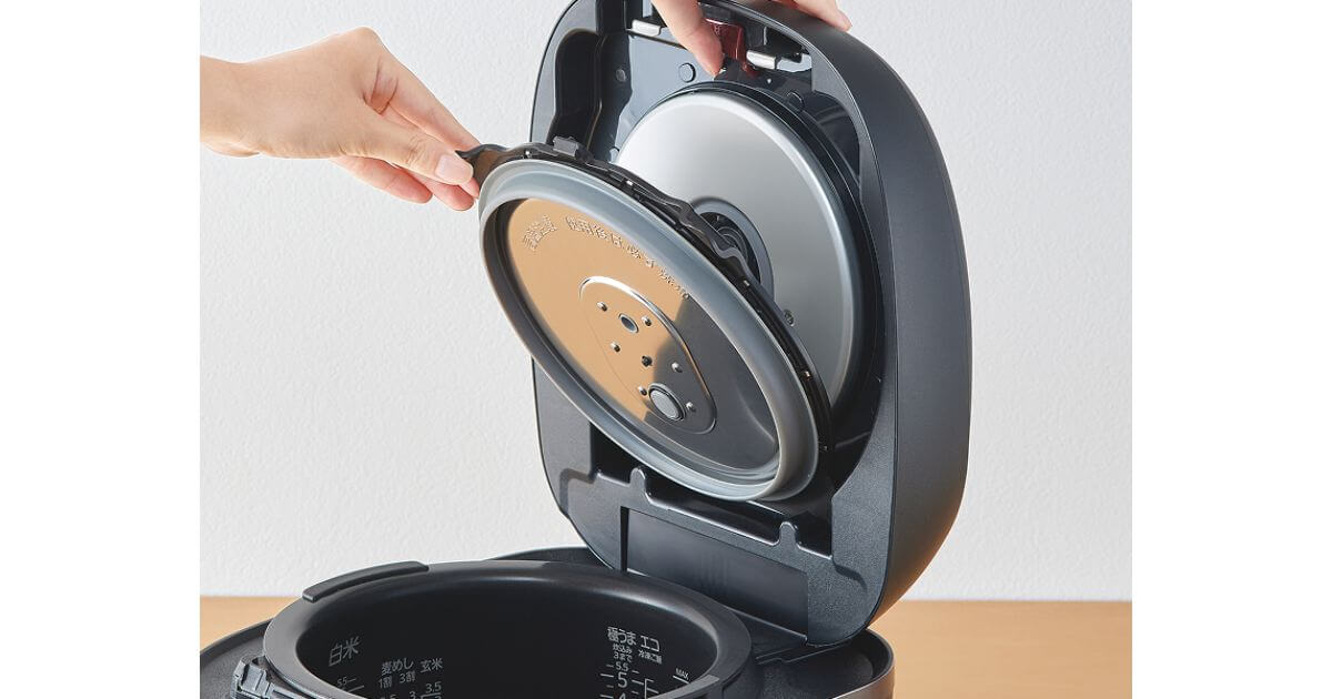 JRI-H100とJRI-B100は簡単に着脱できる内ぶた