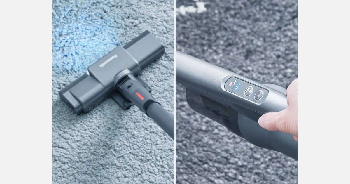 MC-SB55K（最新）は延長管の先と手元の2か所のランプ表示でゴミをお知らせ