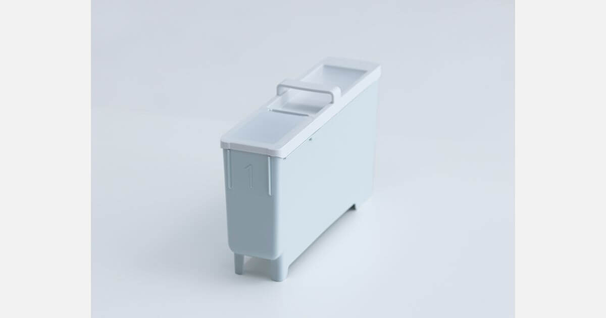 NA-LX129EとNA-LX129Dの自動投入タンクは自立式なのでお手入れしやすい